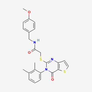 2-{[3-(2,3-dimethylphenyl)-4-oxo-3,4-dihydrothieno[3,2-d]pyrimidin-2-yl]sulfanyl}-N-(4-methoxybenzyl)acetamide