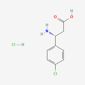 (3R)-3-Amino-3-(4-chlorophenyl)propanoic acid;hydrochloride