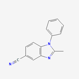 2-Methyl-1-phenyl-1H-benzo[d]imidazole-5-carbonitrile