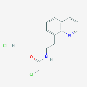 2-chloro-N-[2-(quinolin-8-yl)ethyl]acetamide hydrochloride