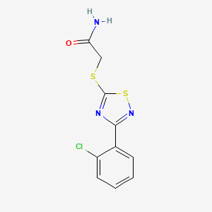 2-((3-(2-Chlorophenyl)-1,2,4-thiadiazol-5-yl)thio)acetamide
