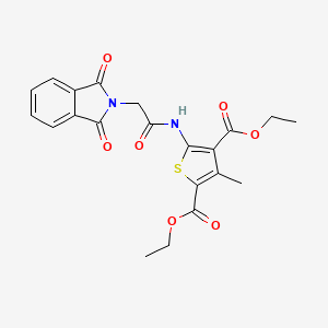 Diethyl 5-(2-(1,3-dioxoisoindolin-2-yl)acetamido)-3-methylthiophene-2,4-dicarboxylate
