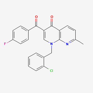 1-(2-chlorobenzyl)-3-(4-fluorobenzoyl)-7-methyl-1,8-naphthyridin-4(1H)-one