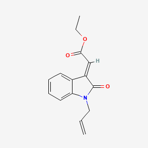 ethyl 2-(1-allyl-2-oxo-1,2-dihydro-3H-indol-3-yliden)acetate