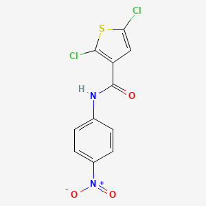 2,5-dichloro-N-(4-nitrophenyl)thiophene-3-carboxamide