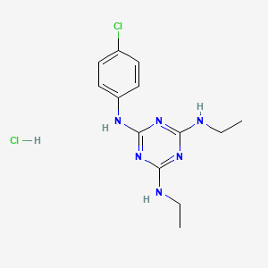 N2-(4-chlorophenyl)-N4,N6-diethyl-1,3,5-triazine-2,4,6-triamine hydrochloride