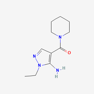 B2534044 1-Ethyl-4-(piperidin-1-ylcarbonyl)-1H-pyrazol-5-amine CAS No. 1894394-28-5