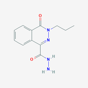 molecular formula C12H14N4O2 B2534061 4-Oxo-3-propyl-3,4-dihydrophthalazine-1-carbohydrazide CAS No. 568553-33-3