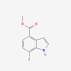 molecular formula C10H8FNO2 B2534086 Methyl 7-fluoro-1H-indole-4-carboxylate CAS No. 588688-40-8