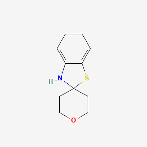 molecular formula C11H13NOS B2534104 3H-螺[1,3-苯并噻唑-2,4'-氧杂环] CAS No. 77376-98-8