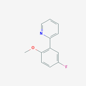 molecular formula C12H10FNO B2534117 2-(5-Fluoro-2-methoxyphenyl)pyridine CAS No. 1443314-41-7