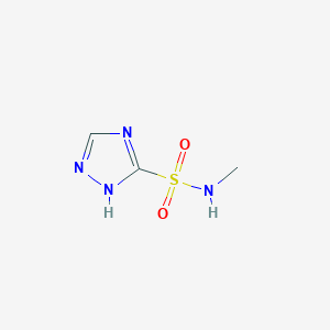 molecular formula C3H6N4O2S B2534153 N-methyl-1H-1,2,4-triazole-3-sulfonamide CAS No. 2377034-56-3