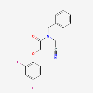 B2534204 N-benzyl-N-(cyanomethyl)-2-(2,4-difluorophenoxy)acetamide CAS No. 1252357-47-3