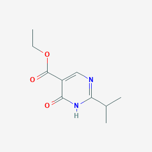 molecular formula C10H14N2O3 B2534208 Ethyl 4-hydroxy-2-isopropylpyrimidine-5-carboxylate CAS No. 72419-30-8