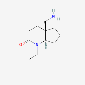 (4aS,7aR)-4a-(aminomethyl)-1-propyloctahydro-2H-cyclopenta[b]pyridin-2-one