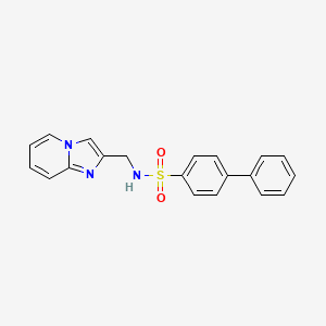 N-(imidazo[1,2-a]pyridin-2-ylmethyl)-4-phenylbenzenesulfonamide