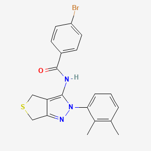 4-bromo-N-[2-(2,3-dimethylphenyl)-4,6-dihydrothieno[3,4-c]pyrazol-3-yl]benzamide