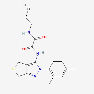 N'-[2-(2,4-dimethylphenyl)-4,6-dihydrothieno[3,4-c]pyrazol-3-yl]-N-(2-hydroxyethyl)oxamide