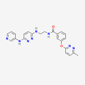 3-((6-methylpyridazin-3-yl)oxy)-N-(2-((6-(pyridin-3-ylamino)pyridazin-3-yl)amino)ethyl)benzamide