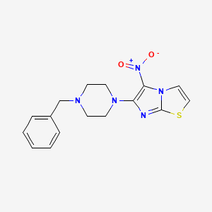 6-(4-Benzylpiperazino)-5-nitroimidazo[2,1-b][1,3]thiazole