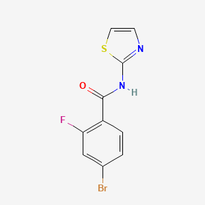 4-bromo-2-fluoro-N-(thiazol-2-yl)benzamide