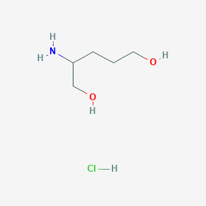 molecular formula C5H14ClNO2 B2534394 2-Aminopentane-1,5-diol hydrochloride CAS No. 21926-01-2; 2408957-37-7