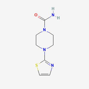 molecular formula C8H12N4OS B2534400 4-(1,3-Thiazol-2-YL)piperazine-1-carboxamide CAS No. 856844-49-0