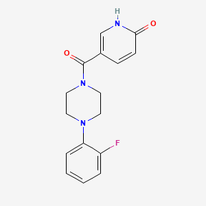 molecular formula C16H16FN3O2 B2534474 5-[4-(2-氟苯基)哌嗪-1-羰基]吡啶-2-醇 CAS No. 903250-63-5