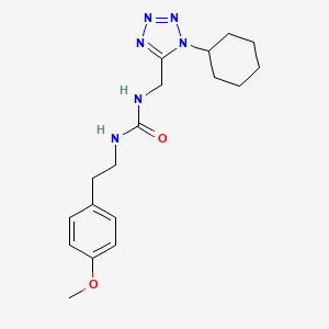1-((1-cyclohexyl-1H-tetrazol-5-yl)methyl)-3-(4-methoxyphenethyl)urea