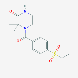 4-(4-(Isopropylsulfonyl)benzoyl)-3,3-dimethylpiperazin-2-one