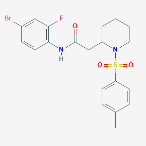 N-(4-bromo-2-fluorophenyl)-2-(1-tosylpiperidin-2-yl)acetamide