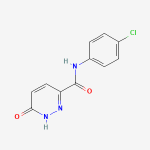 molecular formula C11H8ClN3O2 B2534499 N-(4-chlorophenyl)-6-oxo-1,6-dihydropyridazine-3-carboxamide CAS No. 726142-99-0