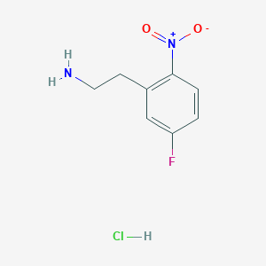 2-(5-Fluoro-2-nitrophenyl)ethanamine;hydrochloride
