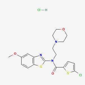 5-chloro-N-(5-methoxybenzo[d]thiazol-2-yl)-N-(2-morpholinoethyl)thiophene-2-carboxamide hydrochloride
