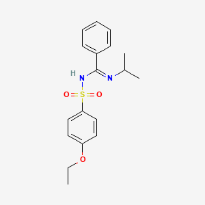 N-(4-ethoxyphenyl)sulfonyl-N'-propan-2-ylbenzenecarboximidamide