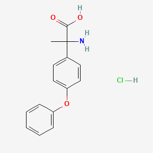 B2534574 2-Amino-2-(4-phenoxyphenyl)propanoic acid hydrochloride CAS No. 2243512-82-3