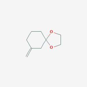 molecular formula C9H14O2 B025346 1,4-Dioxaspiro(4.5)decane, 7-methylene- CAS No. 104598-81-4