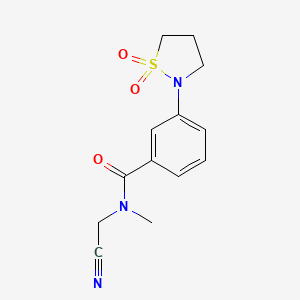 N-(cyanomethyl)-3-(1,1-dioxo-1lambda6,2-thiazolidin-2-yl)-N-methylbenzamide