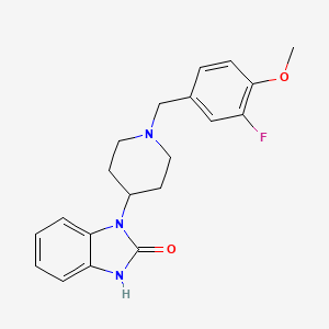 1-{1-[(3-fluoro-4-methoxyphenyl)methyl]piperidin-4-yl}-2,3-dihydro-1H-1,3-benzodiazol-2-one