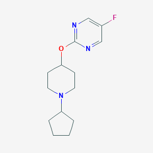 2-(1-Cyclopentylpiperidin-4-yl)oxy-5-fluoropyrimidine