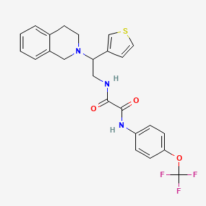 N1-(2-(3,4-dihydroisoquinolin-2(1H)-yl)-2-(thiophen-3-yl)ethyl)-N2-(4-(trifluoromethoxy)phenyl)oxalamide