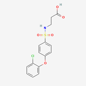 3-((4-(2-Chlorophenoxy)phenyl)sulfonamido)propanoic acid