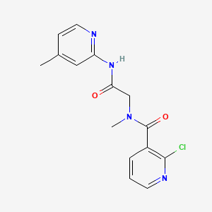 2-[1-(2-chloropyridin-3-yl)-N-methylformamido]-N-(4-methylpyridin-2-yl)acetamide