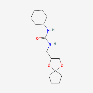 1-(1,4-Dioxaspiro[4.4]nonan-2-ylmethyl)-3-cyclohexylurea