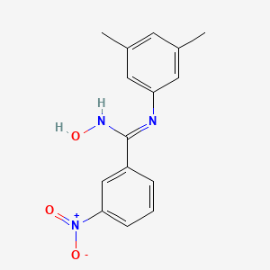 molecular formula C15H15N3O3 B2534666 N-(3,5-dimethylphenyl)-N'-hydroxy-3-nitrobenzenecarboximidamide CAS No. 478080-64-7