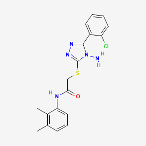 2-{[4-amino-5-(2-chlorophenyl)-4H-1,2,4-triazol-3-yl]sulfanyl}-N-(2,3-dimethylphenyl)acetamide