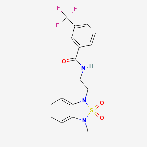 N-(2-(3-methyl-2,2-dioxidobenzo[c][1,2,5]thiadiazol-1(3H)-yl)ethyl)-3-(trifluoromethyl)benzamide