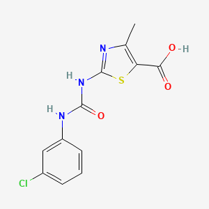 2-(3-(3-Chlorophenyl)ureido)-4-methylthiazole-5-carboxylic acid
