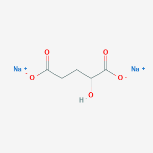 molecular formula C5H6Na2O5 B025347 Disodium 2-hydroxypentanedioate CAS No. 40951-21-1