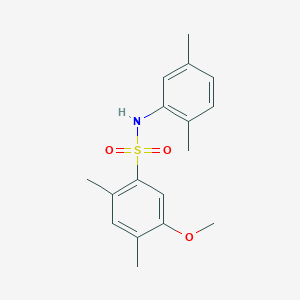 molecular formula C17H21NO3S B2534701 N-(2,5-Dimethylphenyl)-5-methoxy-2,4-dimethylbenzenesulfonamide CAS No. 2415466-15-6